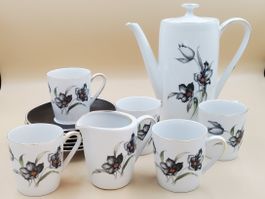 Service à café en porcelaine Winterling tulipe noire
