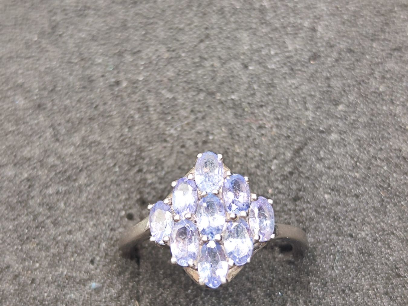 Anelli: Vintage 925er Silber Ring mit Tansanite Top – Usato da Steffisburg venduto da mat_8s7d 4