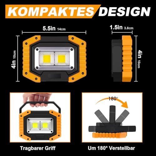 Lampes: Akku Strahler 30W 2x – Neuf avec emballage d'origine à Hundwil par Equiply 6