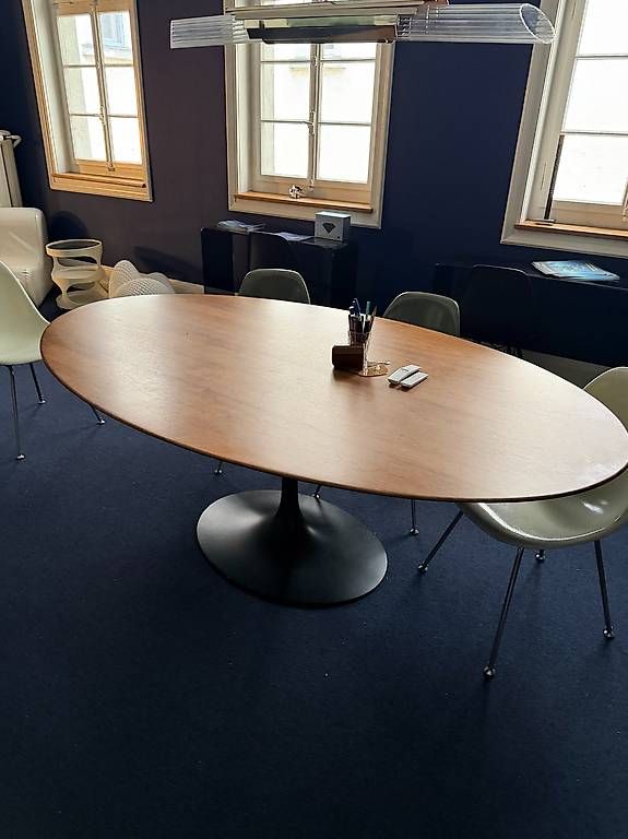 Tavoli: Saarinen Tisch Oval Wallnuss – Usato da Zürich venduto da sts001