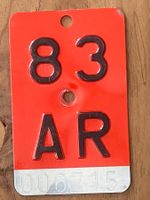 AR 83 - VELONUMMER - FAHRRADSCHILD - PLAQUE DE VELO - AR 83
