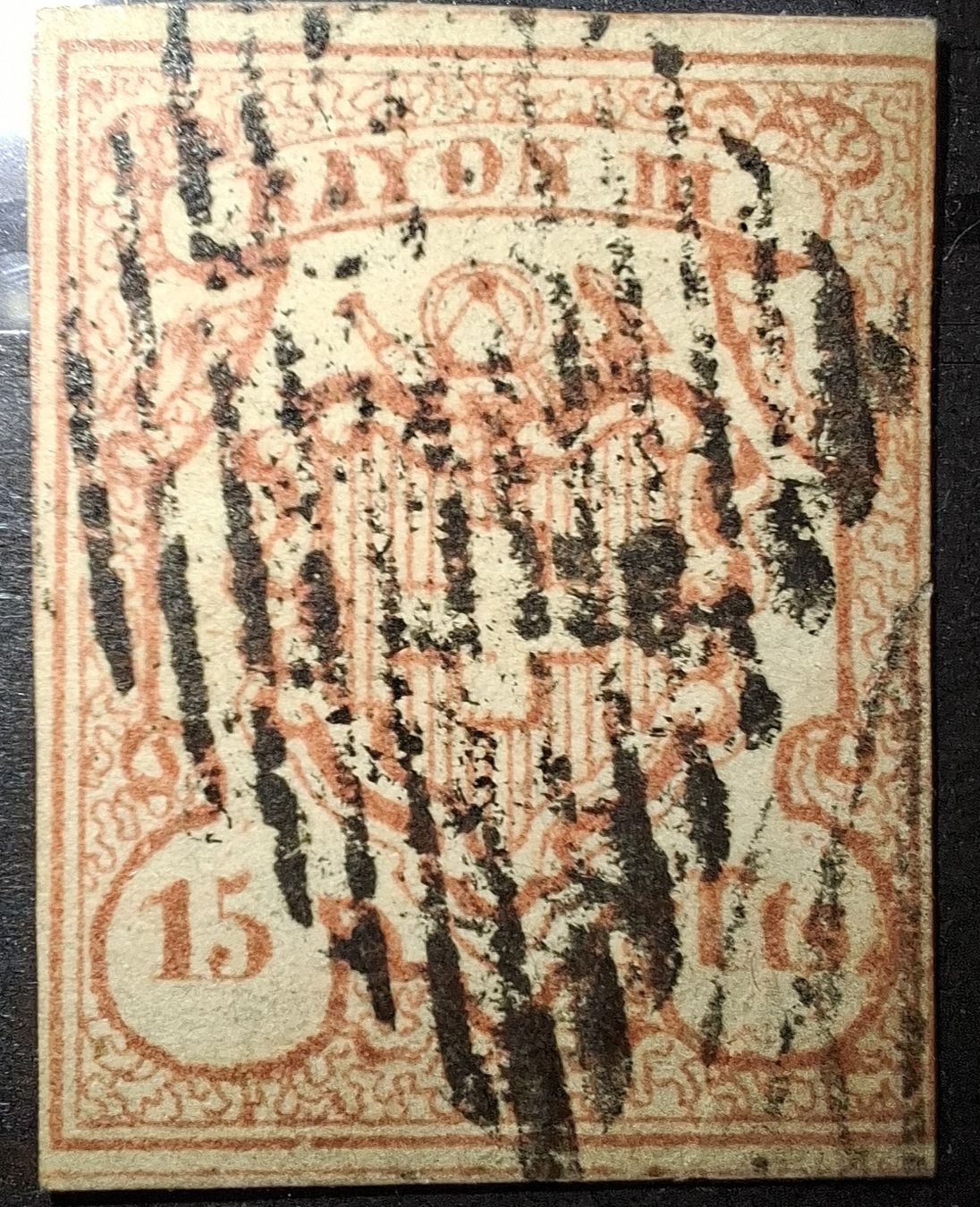 Tutti i francobolli: Rayon Nr. 19 Typ 10 OL - I Kat. 1500.- Eck Bug! – Usato da Balgach venduto da SIMEON27