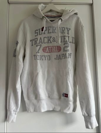 Superdry Hoodie Vintage N.Y.C. American Flag | Weiß | Gr. S