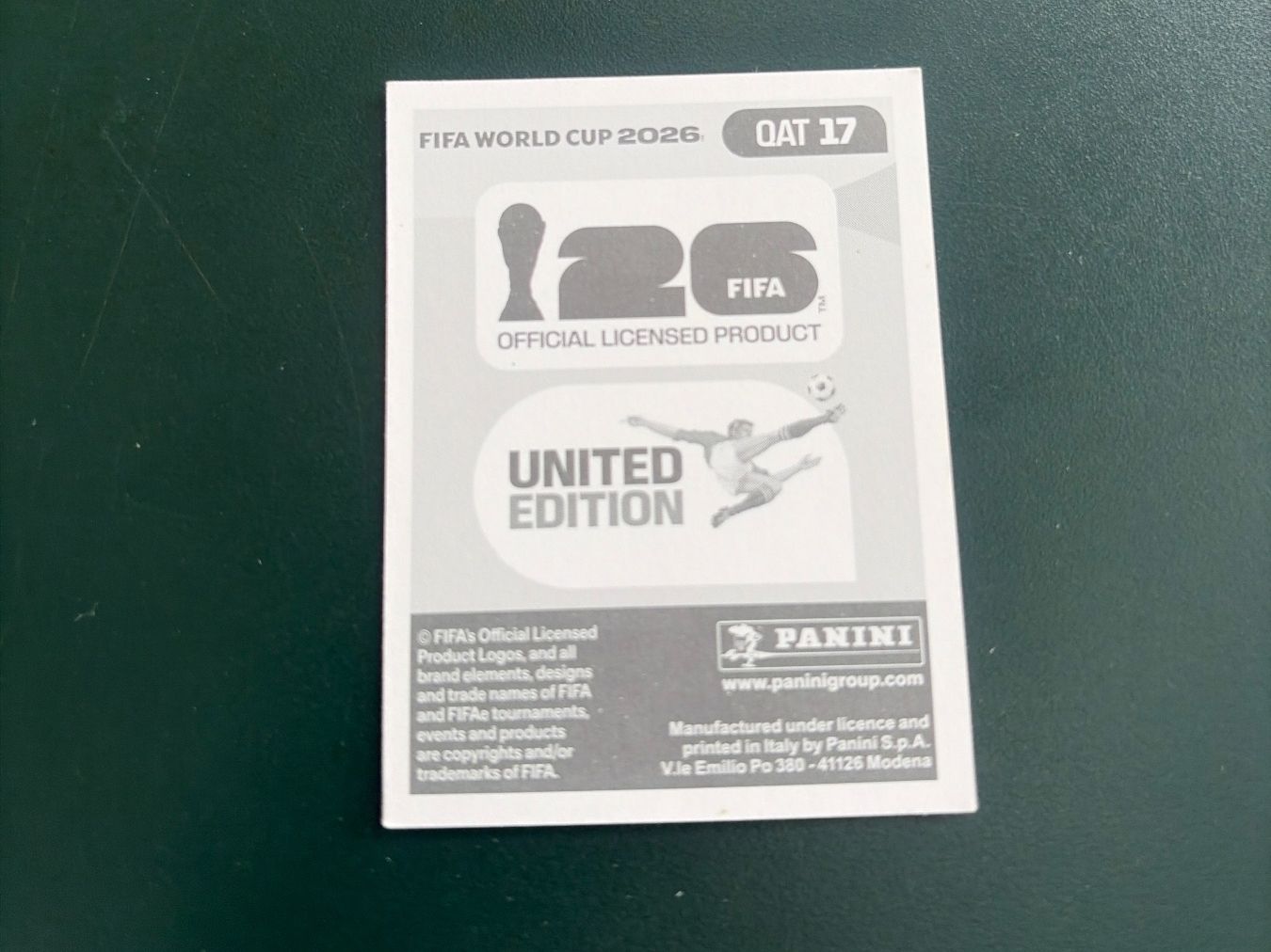 Panini Cartes à collectionner: FIFA WORLD CUP 2026 - QAT 17 – D'occasion à Orbe par heglau 1