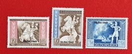 DEUTSCHES REICH POSTKONGRESS WIEN ÜBERDRUCK 1942** POSTFRISC