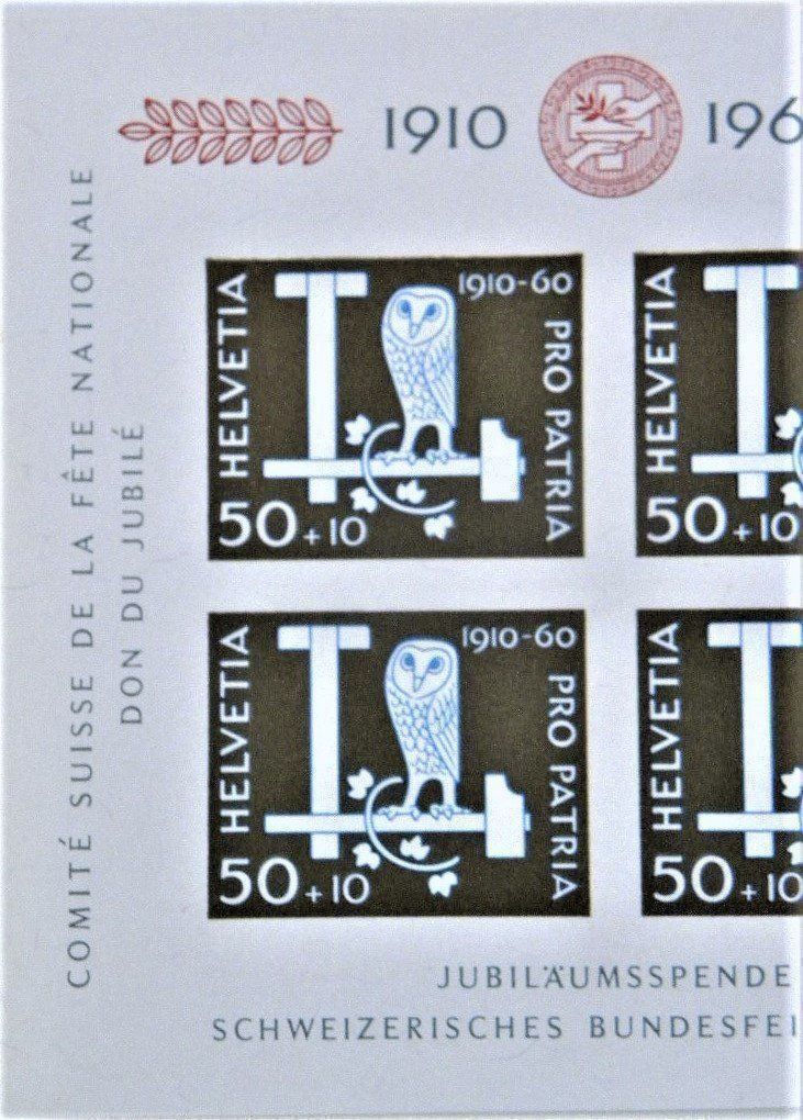 Tutti i francobolli: (94)  Erinnerungslock Pro Patria 1960** – Usato da Schwarzhäusern venduto da Inot3 3
