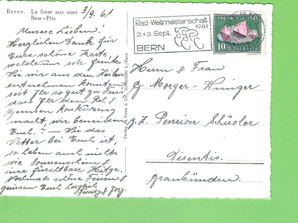 Cartoline postali: Bern Bärengraben – Usato da Zürich venduto da t24_de 1