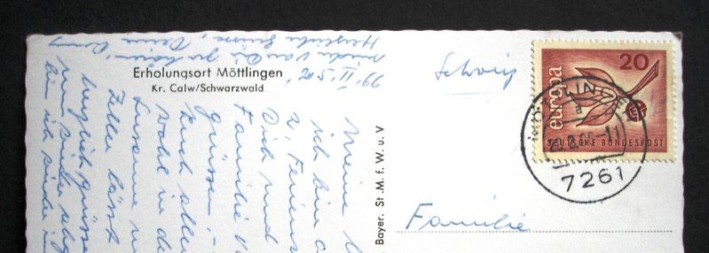 Ansichtskarten: MÖTTLINGEN Kr. Calw Schwarzwald – Gebraucht aus Jona von philajona 1