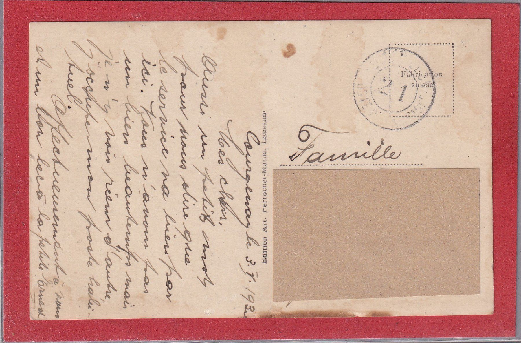 Cartoline postali: Courgenay - route de Alle - 1930 – Usato da Orvin venduto da Pyaeschli 1