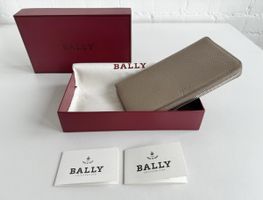 BALLY Leder-Portemonnaie in Taupe – OVP