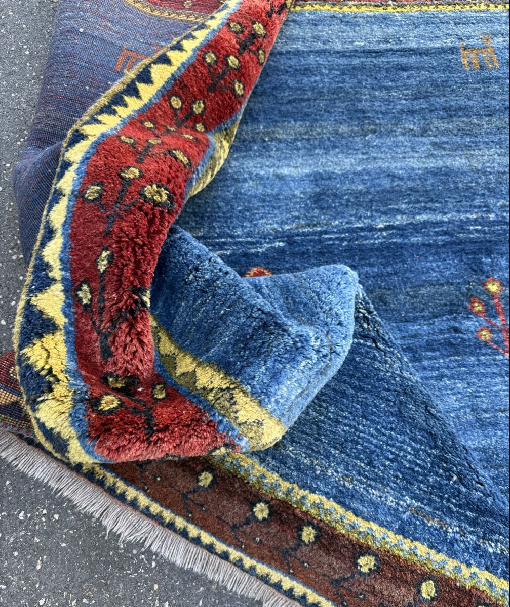Gabbeh Teppiche: Wunderschöner Perserteppich Gabbeh (211x206)Frisch gewaschen – Gebraucht aus Sempach von Star7 9