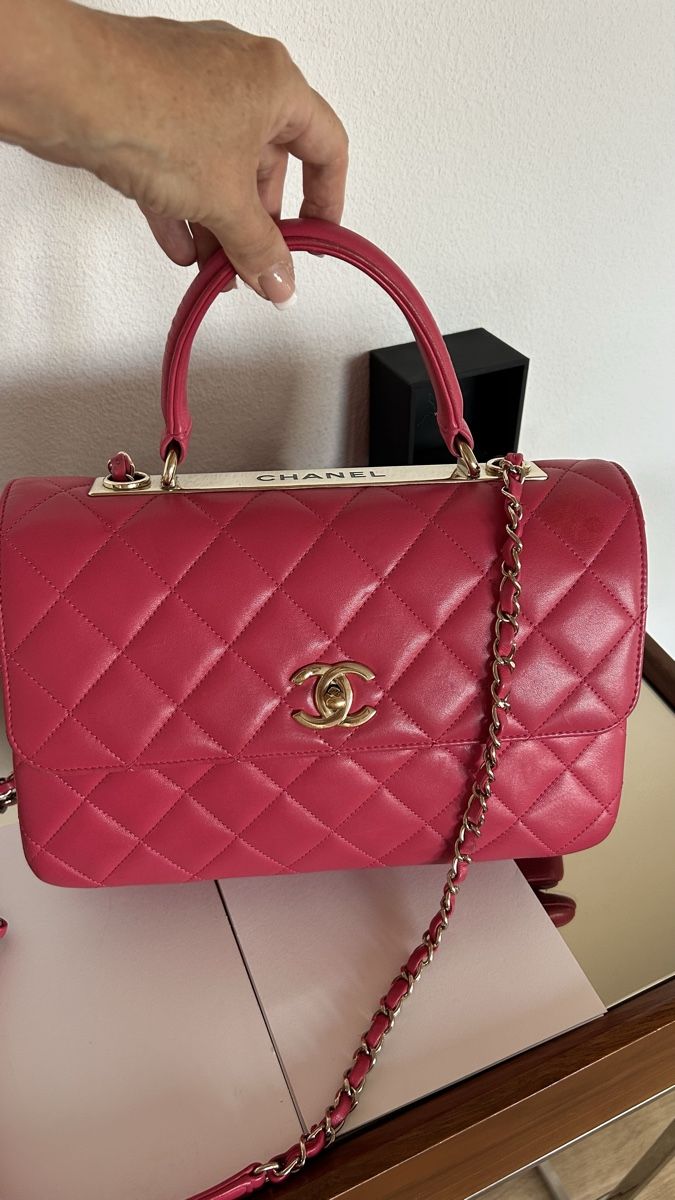 Chanel Taschen für Damen: Chanel Trendy CC Top Handle Pink  – Gebraucht aus Arzier-Le Muids von kaczuszka 1
