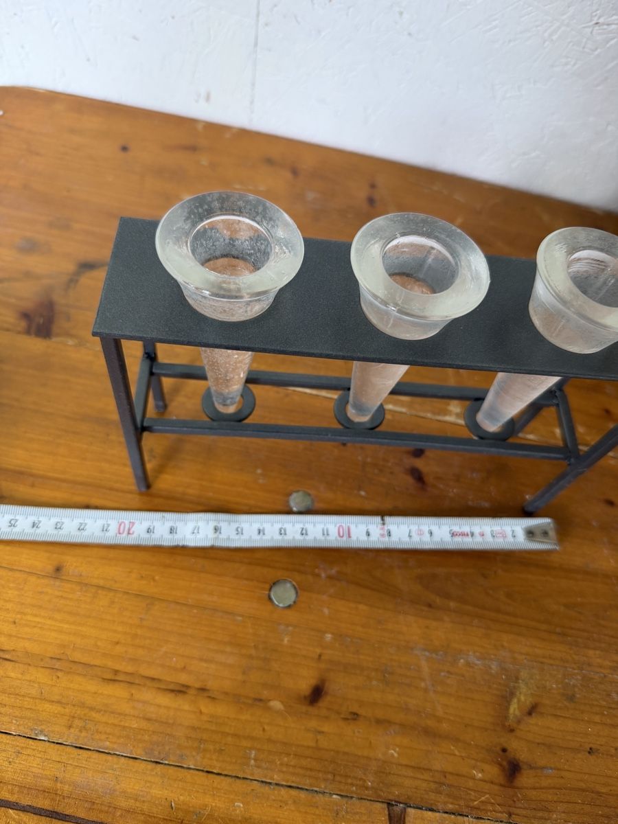 Portacandele: 3er Teelichthalter Glas Metall – Nuovo (secondo la descrizione) da Gurmels venduto da SwissShop21 5
