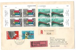 BERN 27.02.57 FDC R-Brief Express (R 731) nach Zürich