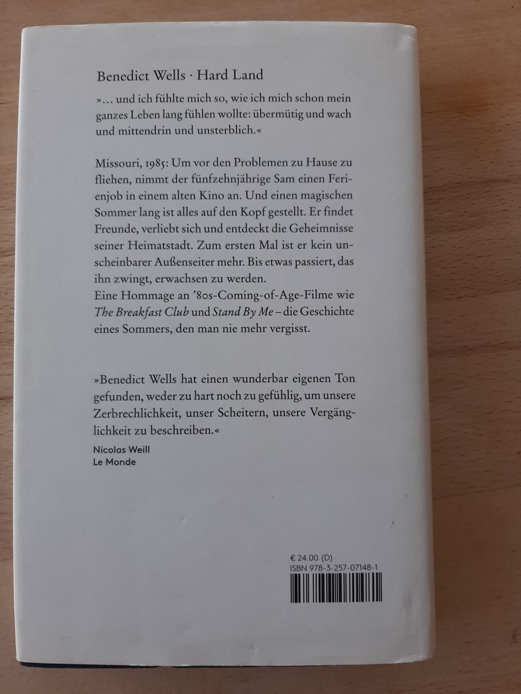 Libri: Hard Land von Benedict Wells – Usato da Wünnewil venduto da Bear78 1