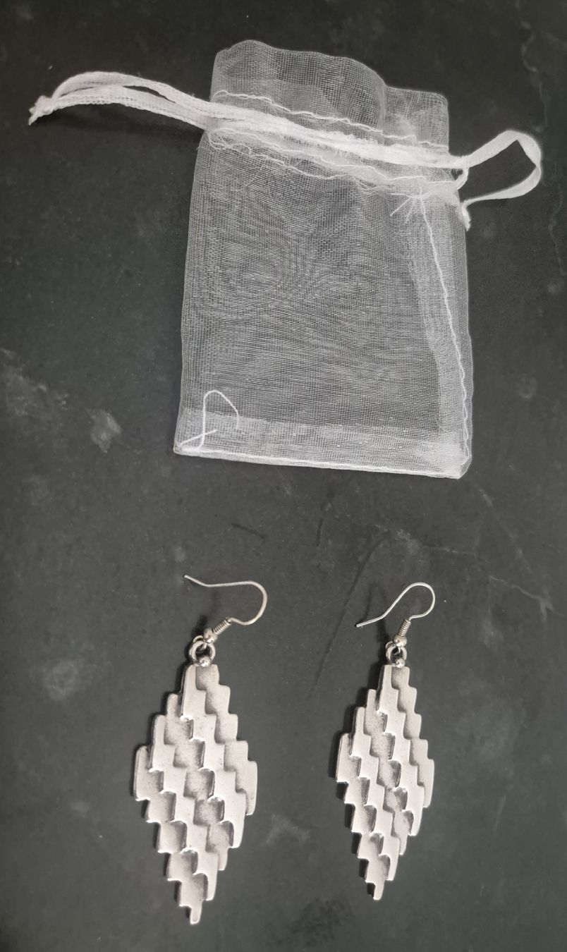 Boucles d'oreille: Antares Ohrringe Silber Raute Boho Statement – D'occasion à Bad Zurzach par dau_m8gm 2