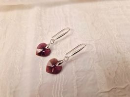 Handgemachte ohrringe aus swarovski ❤️ 10mm Amethyst