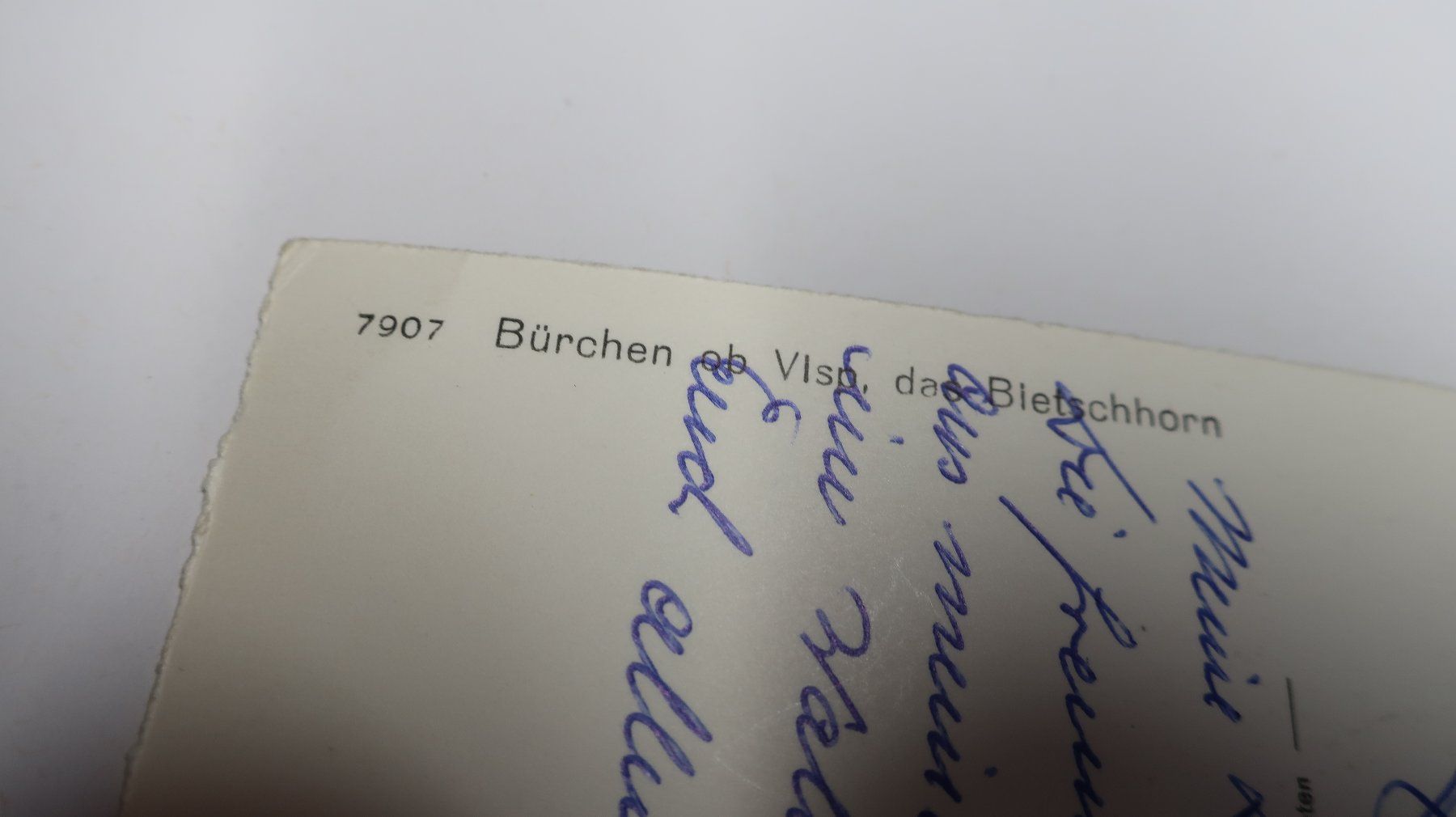 Ansichtskarten: Bürchen ob Visp der Bietschhorn – Gebraucht aus Cormoret von Pascalll2001 4