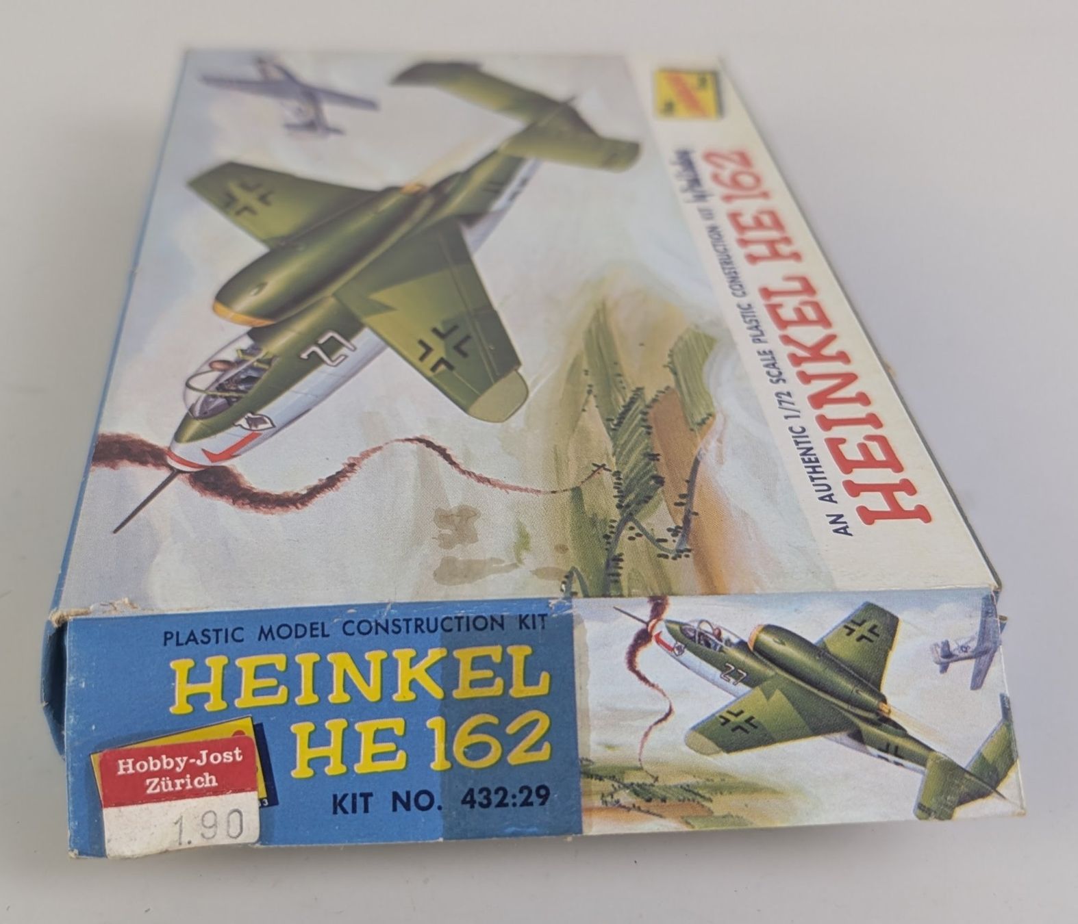 Kit di modellismo & Modellini statici: 1965 Lindberg 1/72 Scale Heinkel HE 162 Model Kit – Nuovo (secondo la descrizione) da Zürich venduto da 1.Simon 5