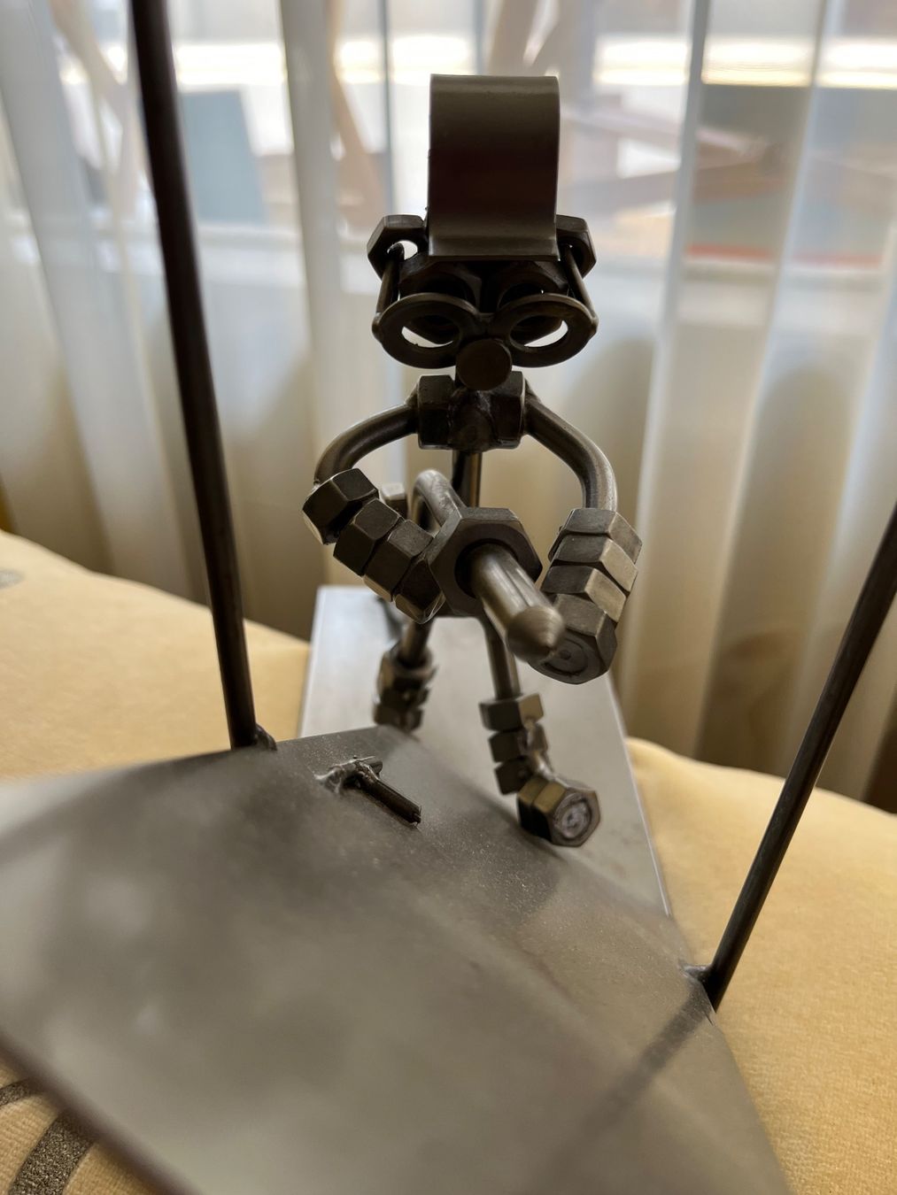 Statuette: Metall Figur Arbeiter – Usato da Eschenbach SG venduto da Joey-Li 1