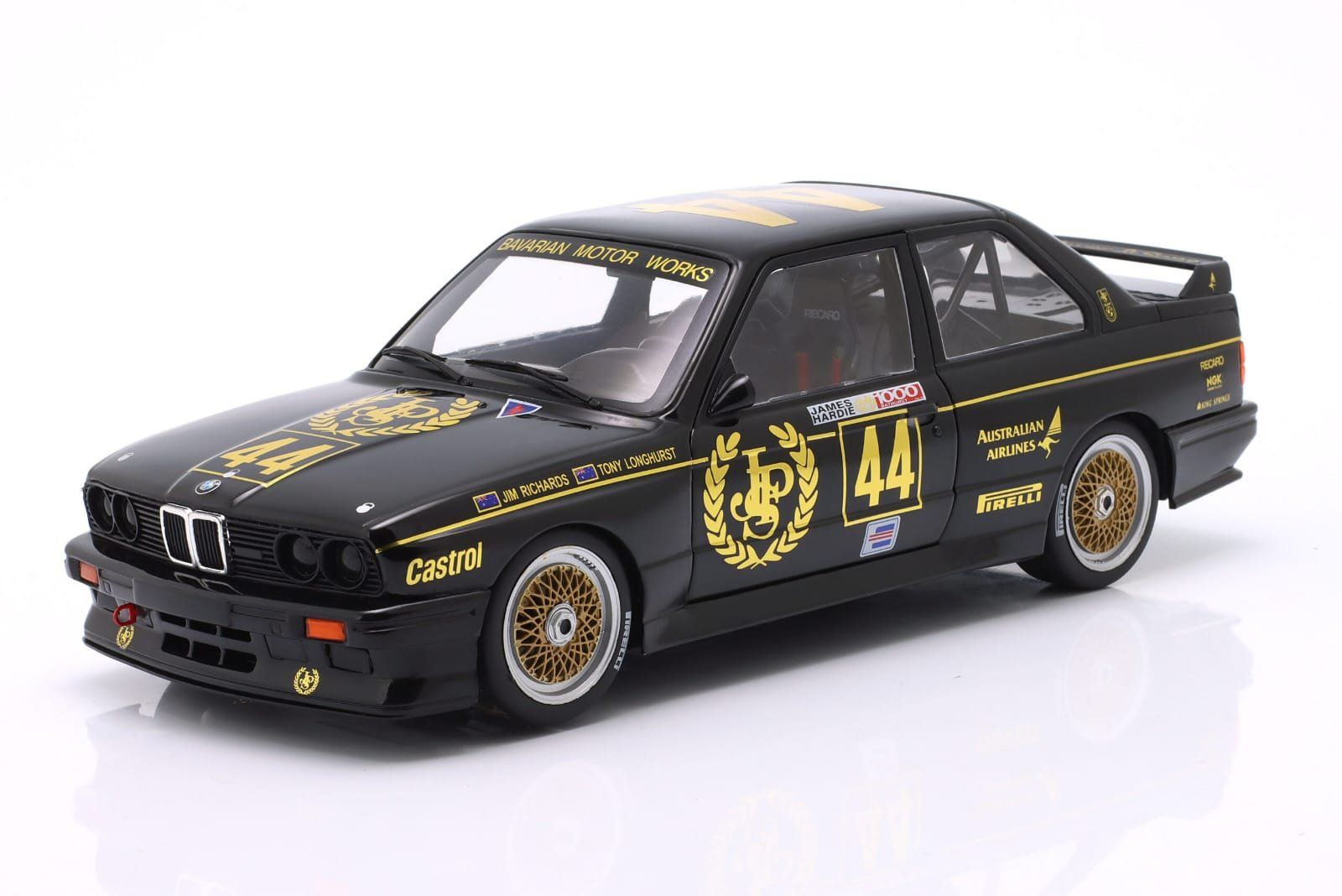 BMW Voitures modèles: BMW M3 E30 Winner Div. 2 Bathurst 1987 JPS Team 1:18 WERK83 – Neuf avec emballage d'origine à Stäfa par wkmodells 1