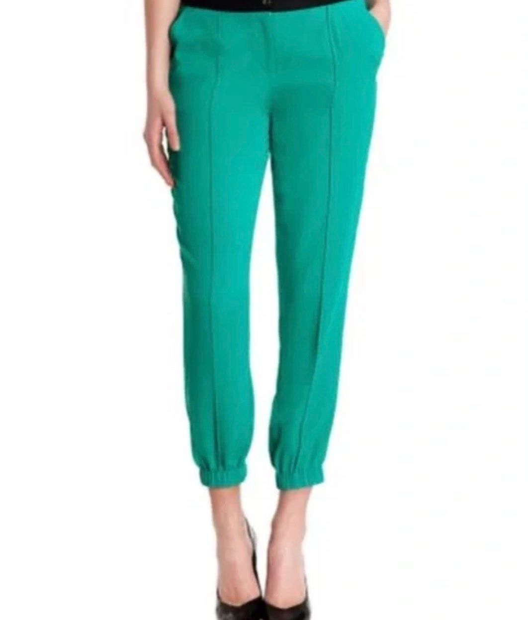 Ted Baker Pantaloni: Ted Baker grüne Stoffhose Hose Gr. 36 – Nuovo (secondo la descrizione) da Regensdorf venduto da secondchancefashion
