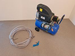 Kompressor 24L mit Schlauch und Pistole/ Pressluft Druckluft