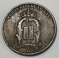 5 Öre - König Oscar II - Schweden - 1884