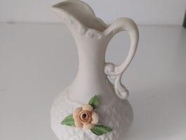 Vintage Ceramic Naples Vase - Floral Accent Decor 12 cm
