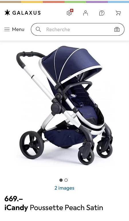 Carrozzine: Poussette Peach Satin iCandy  – Usato da Prilly venduto da cyb_qs5z 2