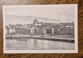 Genève, St. Pierre et le Pont du Mont Blanc
