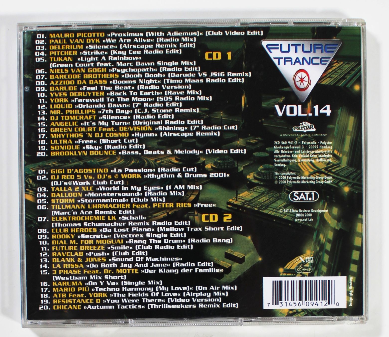 CDs: 2CD - FUTURE TRANCE - 40 TOP TRANCE HITS 2000 Vol. 14 – Gebraucht aus Brüttisellen von Collector-Corner 3