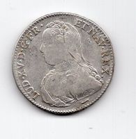 (2540) Frankreich, ½ Ecu, 1729, w , ss-vz