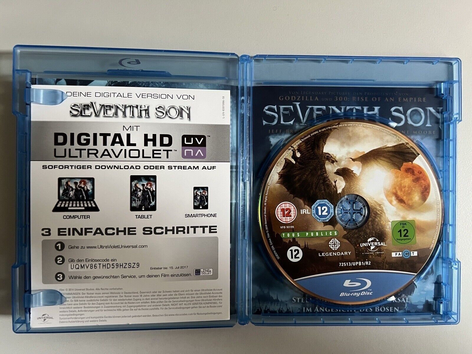 Alle DVDs: Blu Ray - Seventh Son - Jeff Bridges - Julianne Moore – Gebraucht aus Biberstein von Lou13lou 1