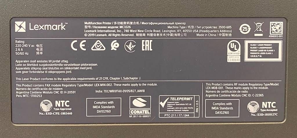 Lexmark Drucker: Lexmark MC3326adwe / Farb-Laser Multifunktionsdrucker – Gebraucht aus Zürich von Ryf01 4
