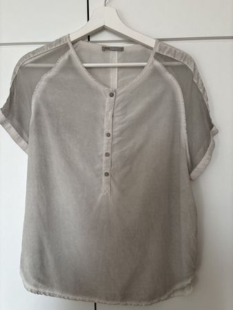 Nile Collection Seidenbluse, Gr. S, Beige - Top Zustand!