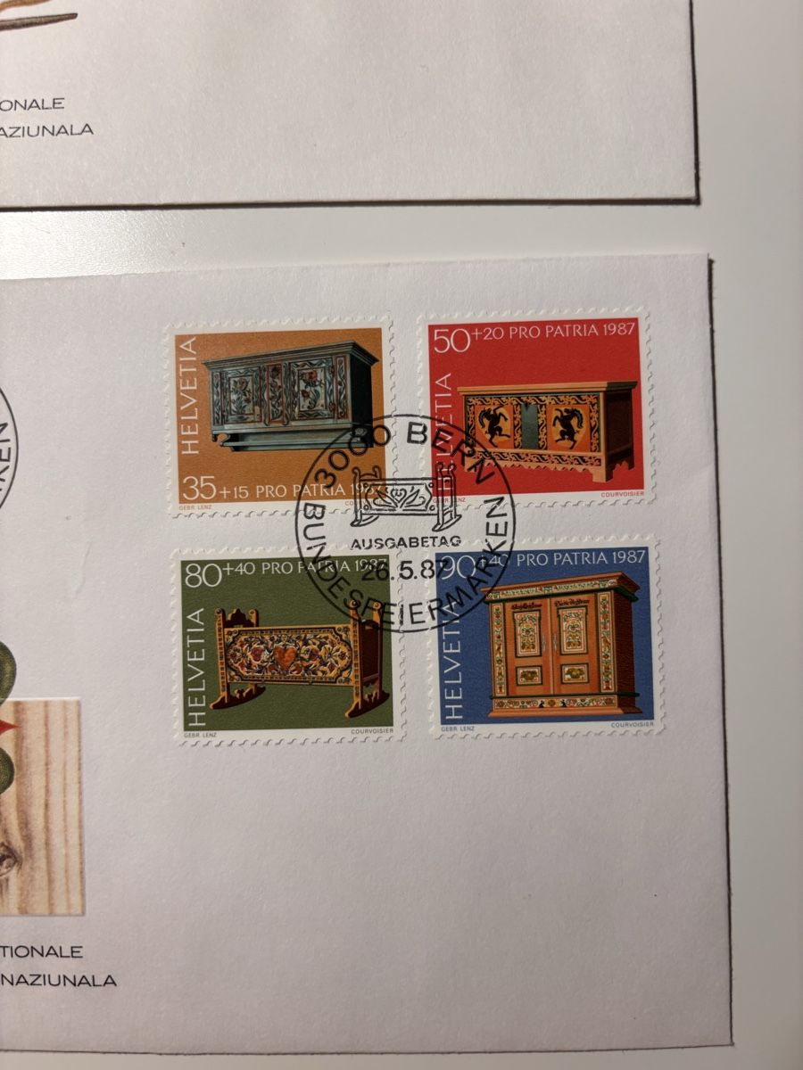 Alle Briefmarken: Timbres fête nationale – Gebraucht aus Romanel-s-Lausanne von Lawdisy- 2