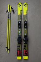 Völkl Racetiger SL 120cm R12,7m Stöcke Komperdell 100cm