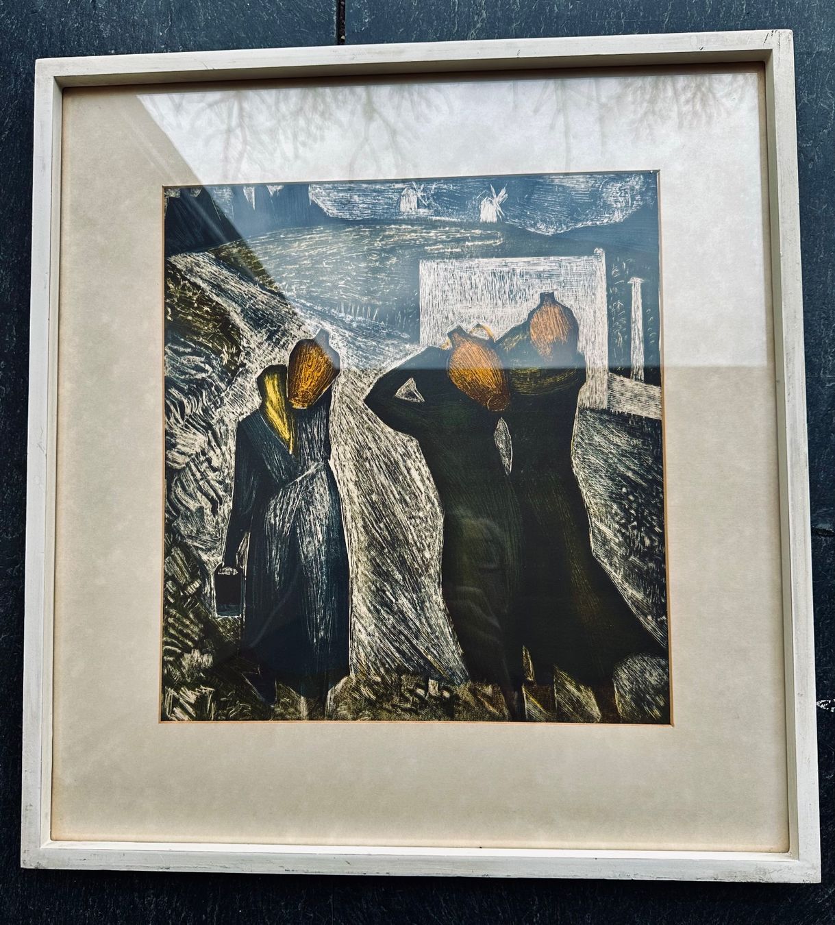 Poster & Bilder: Bild Druck/Litho  Drei Wasserträgerinnen – Gebraucht aus Luzern von Mamutpe