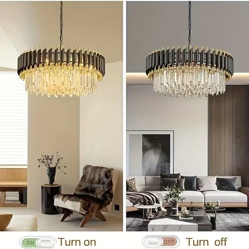Lampadari & plafoniere: Grosse luxuriöse Kronleuchter Black & Gold – Nuovo e nell'imballaggio originale da Bern venduto da Miraitrading 4