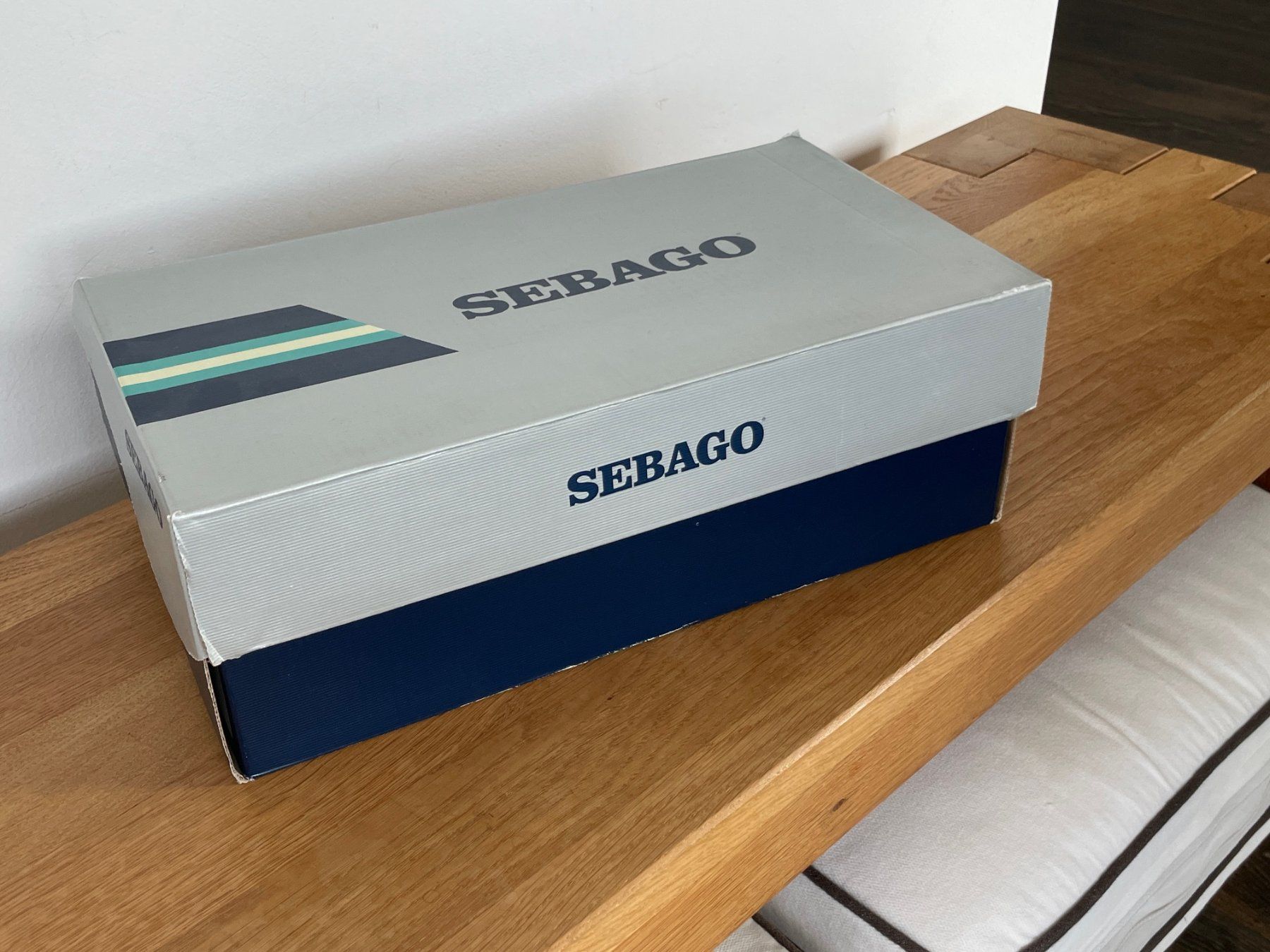 Sebago Scarpe da uomo: Sebago Docksides Spinnaker (beige-blau Gr.41,5) – Usato da Zürich venduto da narviB 6