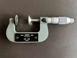 Tellermikrometer / Zahnweitenmikrometer Tesa 25 - 50 mm