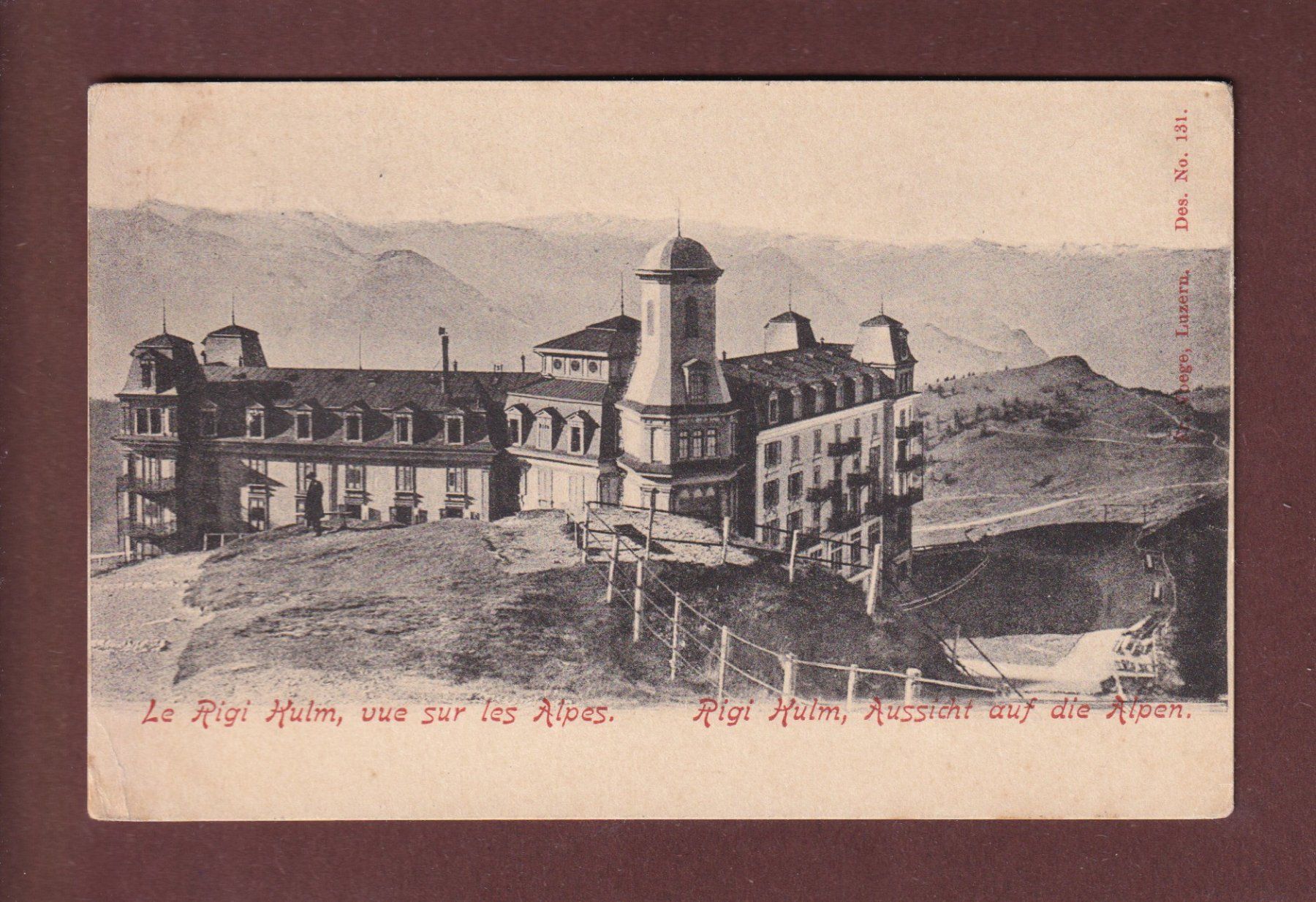 Cartoline postali: RIGI-KULM - 1901 – Usato da Pully venduto da nicecards-shop