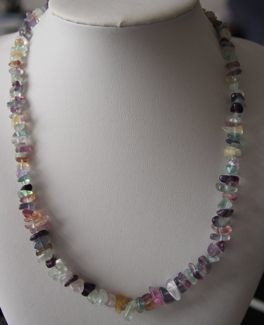 Ketten: NEU: Fluorit Kette Collier Edelstein Schmuck Magnet – Neu (gemäss Beschreibung) aus Matten b. Interl von EdelsteineInterlaken 1