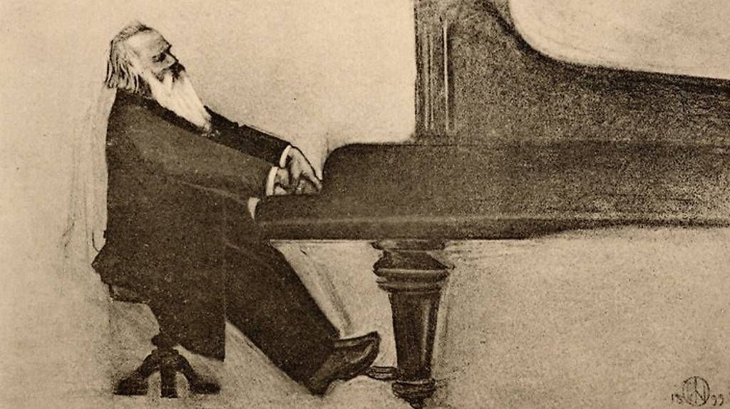 Foto & Immagini: Kunstdruck "Brahms am Flügel" – Usato da Luzern venduto da Fledermaus82 1