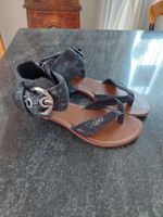 Schöne Sommersandale, schwarz, Gr. 39 - neuwertig!