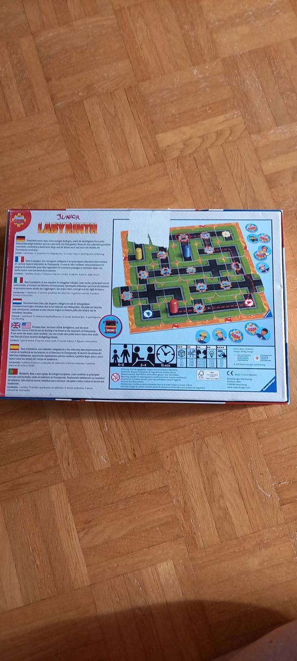 Ravensburger Giochi: Junior Labyrinth Fireman Sam 4+ – Usato da Frick venduto da sika1960 1