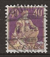 CH107 - Helvetia avec épée no 107 vollstempel Zurich 1908