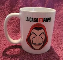 Coole weisse Kaffeetasse La Casa De Papel neu!