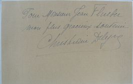 Christiane Delyne (1902-1966) Schauspielerin - Autogramm